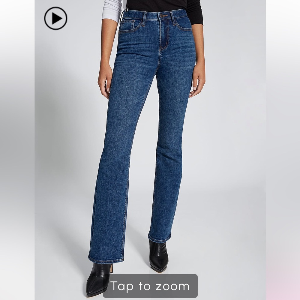 High-Waisted Bootcut Jeans